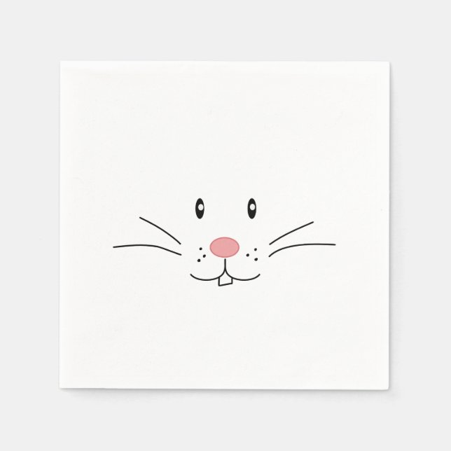Serviette En Papier Naples Bunny de Pâques (Devant)