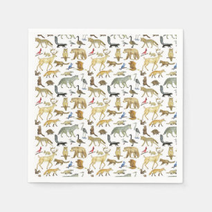 Serviette En Papier Naples de la faune des Grands Lacs