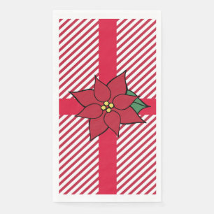 Serviette En Papier Naples de Noël Poinsettia