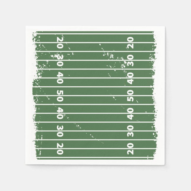 Serviette En Papier Naples de terrain de football (Devant)