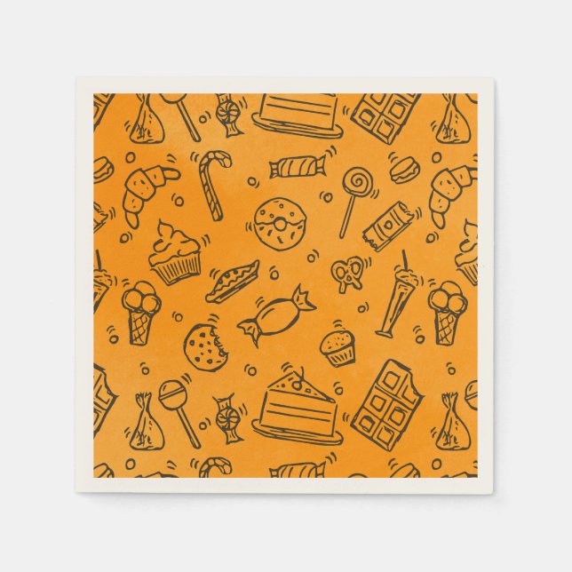 Serviette En Papier Naples d'Halloween (Devant)