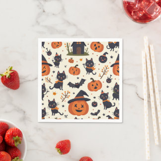Serviette En Papier Naples d'Halloween