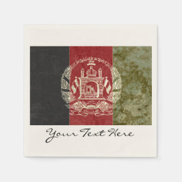 Serviette En Papier Naples du drapeau afghan