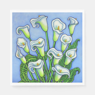 Serviette En Papier Naples en papier Calla Lily