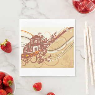 Serviette En Papier Naples en papier de la maison