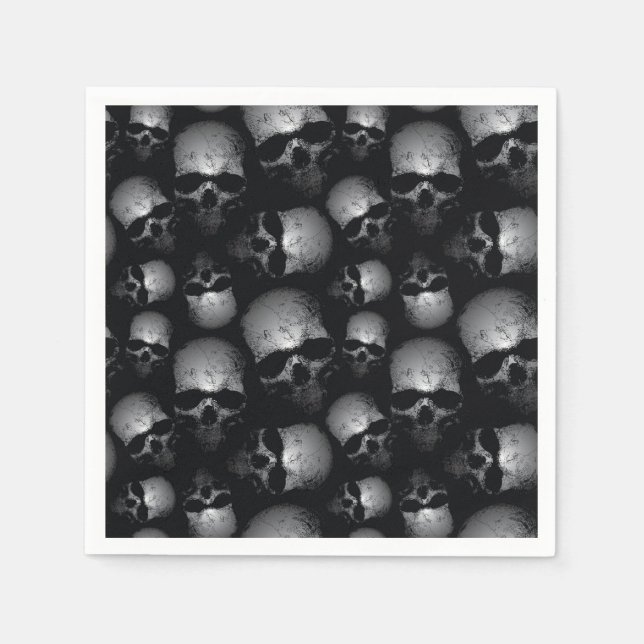 Serviette En Papier Naples en papier d'Halloween (Devant)