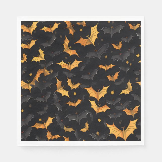 Serviette En Papier Naples en papier d'Halloween (Devant)