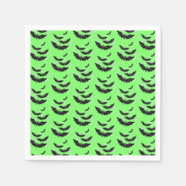Serviette En Papier Naples en papier d'Halloween (Devant)