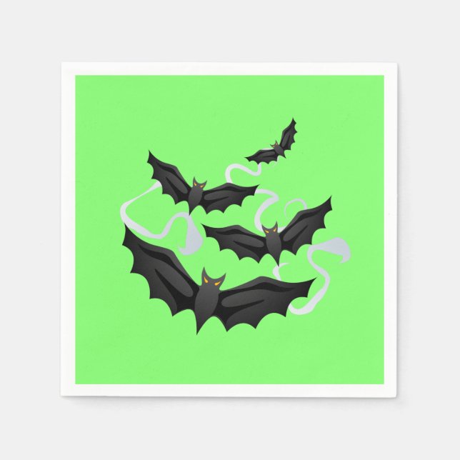 Serviette En Papier Naples en papier d'Halloween (Devant)