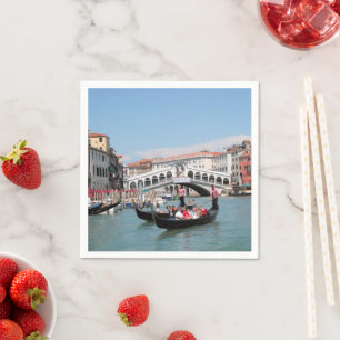Serviette En Papier Naples en papier du canal de Venise