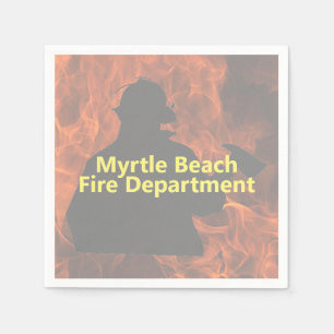 Serviette En Papier Naples Firemen personnalisées