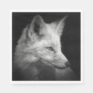 Serviette En Papier Naples Fox Portrait