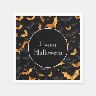 Serviette En Papier Naples Halloween Bats Papier