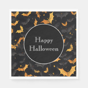 Serviette En Papier Naples Halloween Bats Papier