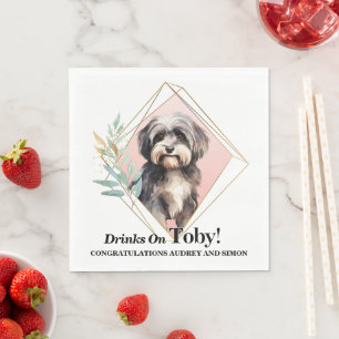 Serviette En Papier Naples Mariages Chien Havanais Avec Chiens Photo