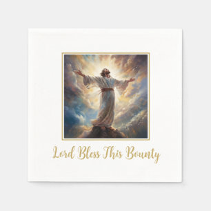 Serviette En Papier Naples Papier Bénie Jesus Lord