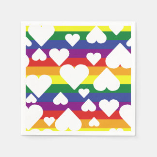 Serviette En Papier Naples Rainbow Pride