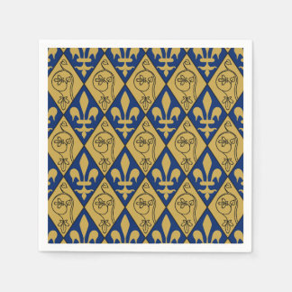 Serviette En Papier Naples Sainte-Chapelle Fleur de Lys