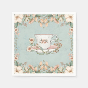 Serviette En Papier Naples Tea Party fleur sauvage