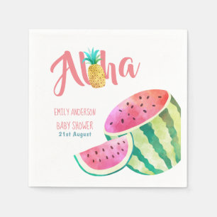 Serviette En Papier Naples tropicales Fruité Aiguille de pastèque