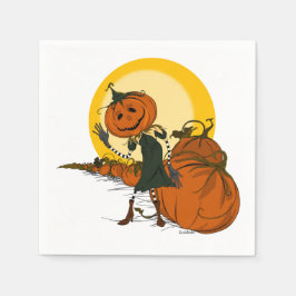 Serviette En Papier Naples vintages d'Halloween Jackolantern