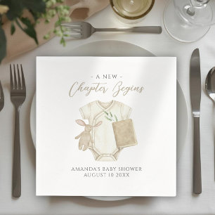 Serviette En Papier Nappe en aquarelle pour Baby Shower « Un nouveau c