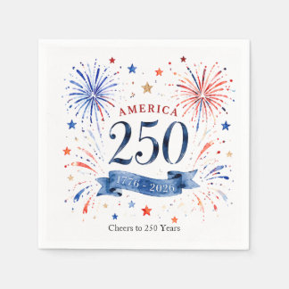 Serviette En Papier Nappe en papier 250e anniversaire de l'Amérique, 4