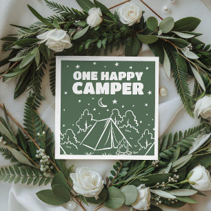 Serviette En Papier Nappes d'anniversaire Groovy One Happy Camper