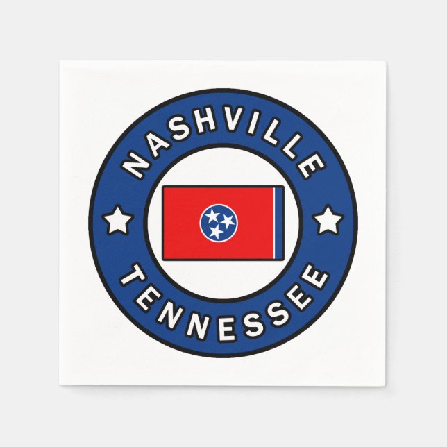 Serviette En Papier Nashville Tennessee (Devant)