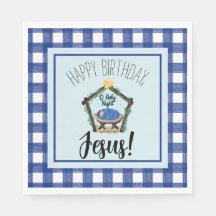 Nativité aquarelle Joyeux anniversaire Jésus