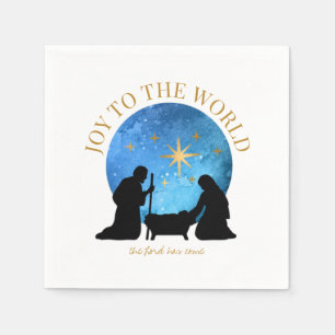 Serviette En Papier Nativité de Noël  Joie au monde 
