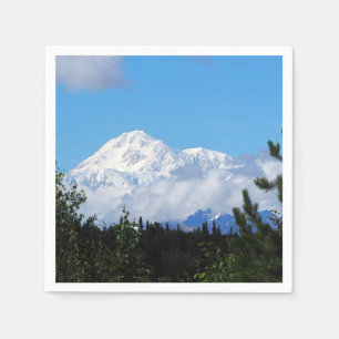 Serviette En Papier Nature Alaska Denali Paysage photo