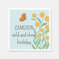 Nature inspirée Wild et trois enfants anniversaire