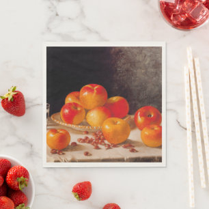 Serviette En Papier Nature morte, pommes et châtaignes