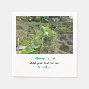 Serviette En Papier Nature plante photographie plage eau nom de voyage