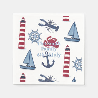 Serviette En Papier Nautique