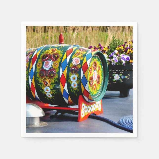 SERVIETTE EN PAPIER NAVIRES (Devant)