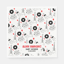 Né au Baby shower Rock Star