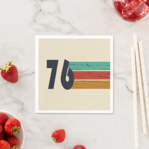 Serviette En Papier Né en 1976 édition 50e anniversaire