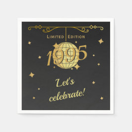 Serviette En Papier Né en 1995 30e anniversaire décoration de fête noi