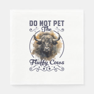 Serviette En Papier Ne Pas Animer Les Vaches Fluffantes Bison Yellowst