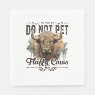 Serviette En Papier Ne Pas Animer Les Vaches Fluffantes Bison Yellowst
