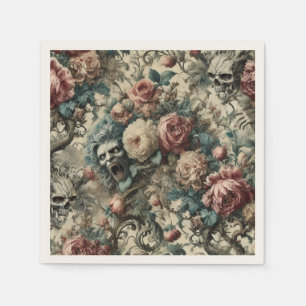 Serviette En Papier Nécromancie des Crânes – Gothique Victorien