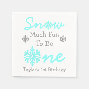 Serviette En Papier Neige Beaucoup De Plaisir D'Être Un