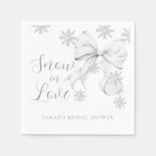 Serviette En Papier Neige en amour