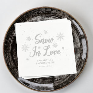 Serviette En Papier Neige en amour Enterrement de vie de jeune fille S