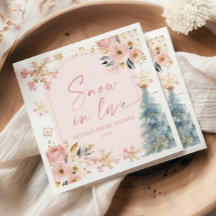 Neige en amour Fête des mariées d'hiver Pink Snowf