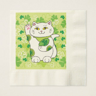 Serviette En Papier Neko Saint-Patrick