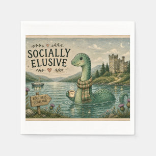 Serviette En Papier Nessie Cryptide Insaisissable Socialement Loch Nes