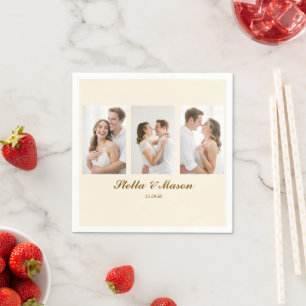 Serviette En Papier Nettoyage minimal 3 photo mariage romantique